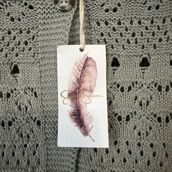 Jessica Simpson Light Gray Knit Cardigan - Picture 4 of 12